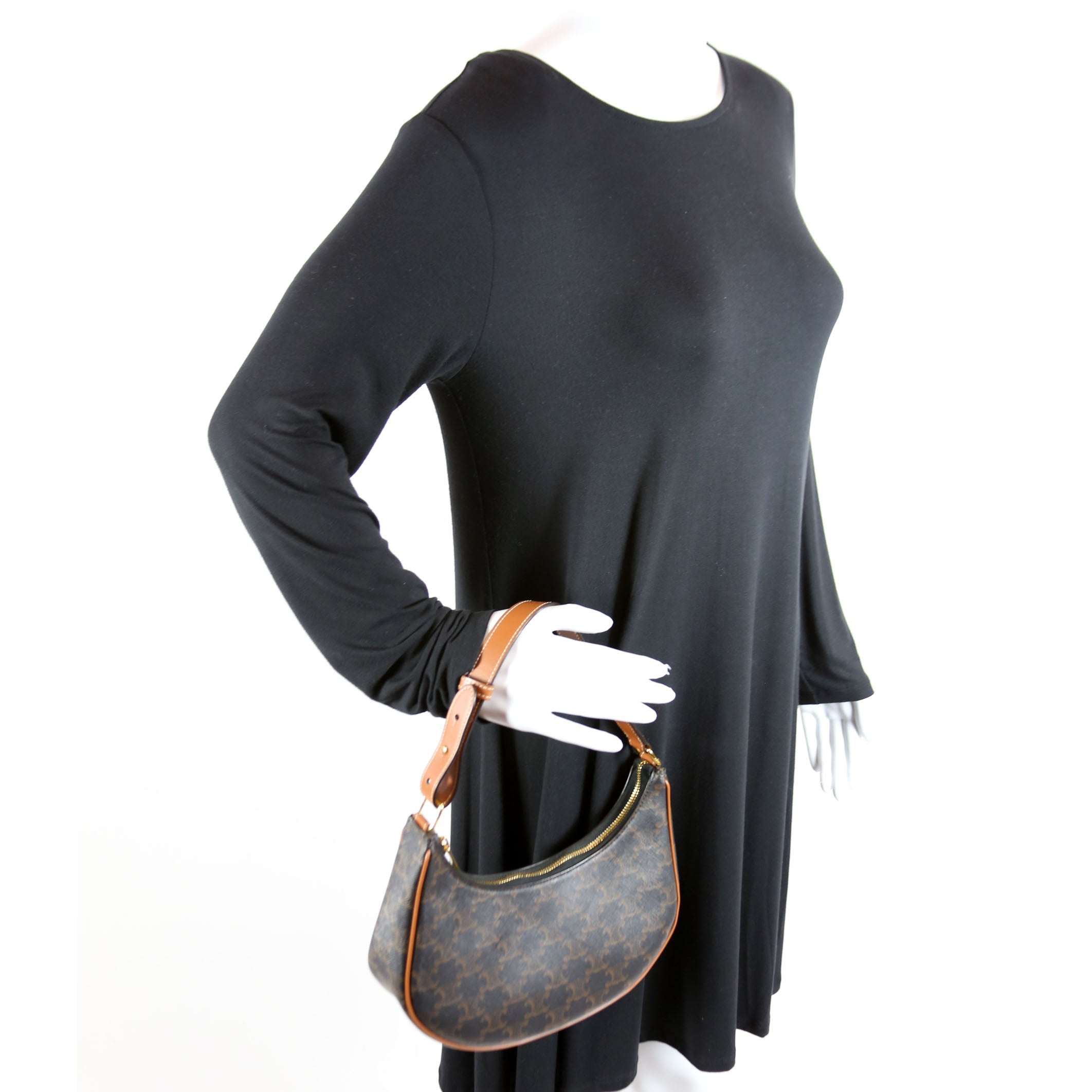 Ava Triomphe Medium Canvas/Calfskin