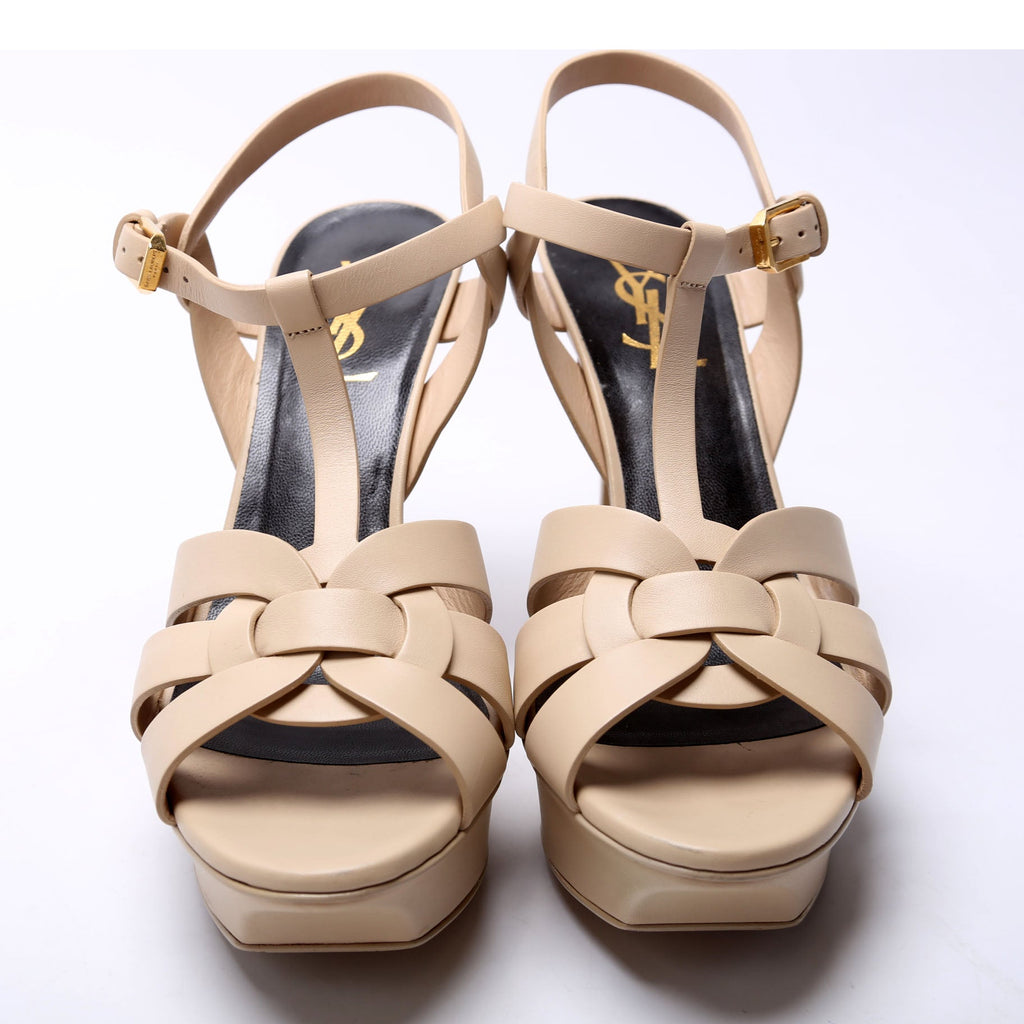 Tribute Platform Sandals Size 37.5 Nude