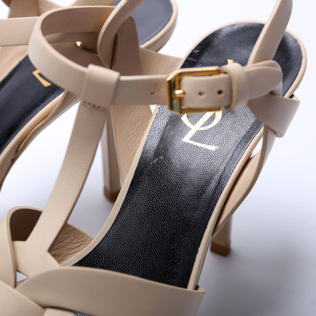 Tribute Platform Sandals Size 37.5 Nude