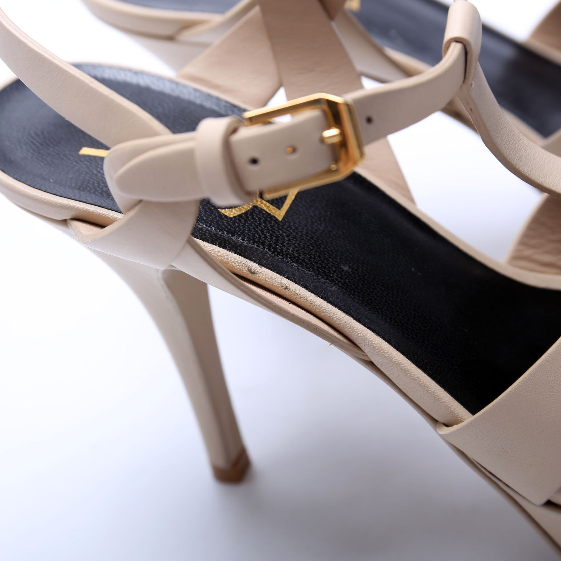 Tribute Platform Sandals Size 37.5 Nude
