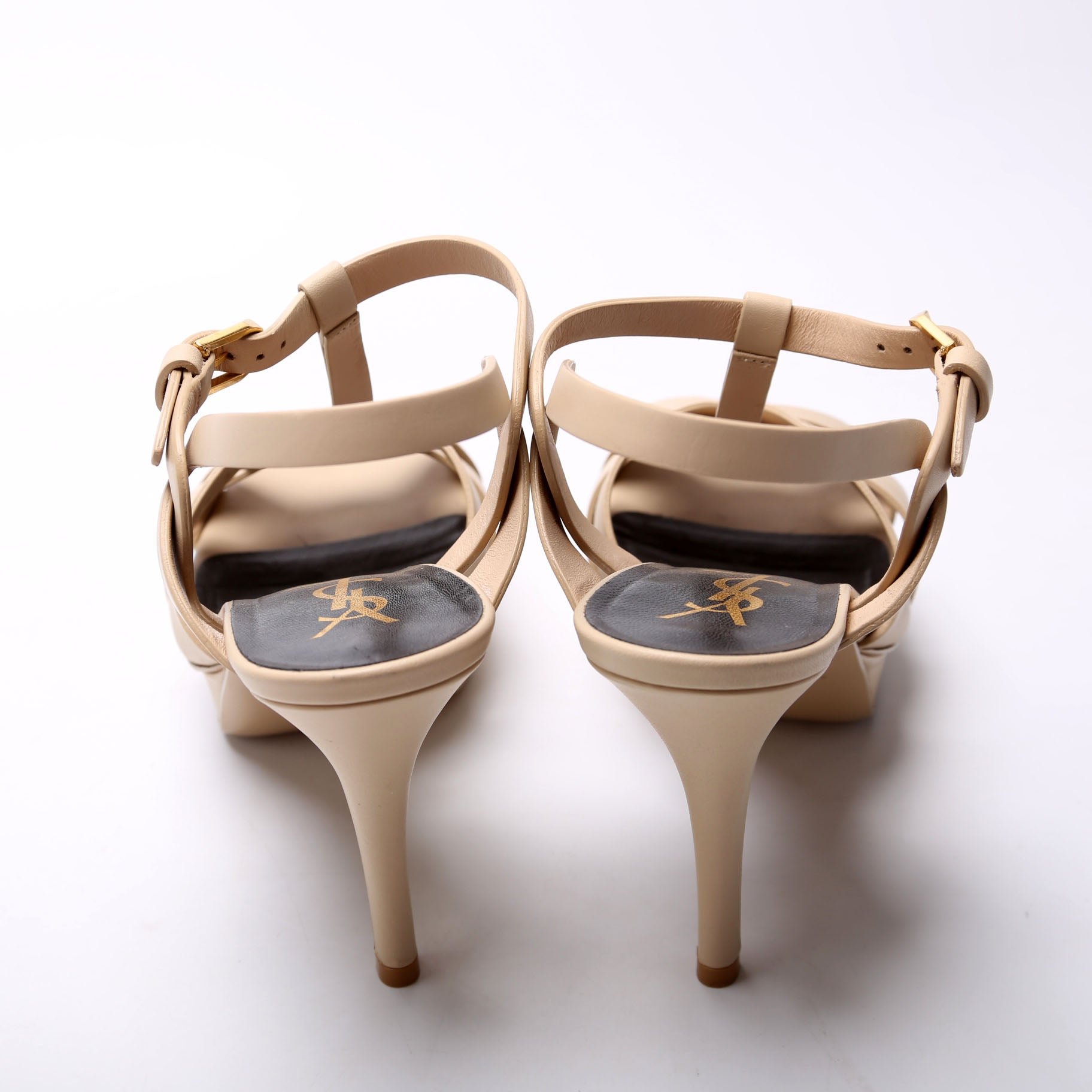 Tribute Platform Sandals Size 37.5 Nude