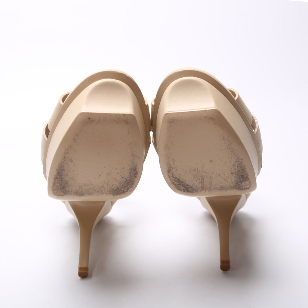 Tribute Platform Sandals Size 37.5 Nude