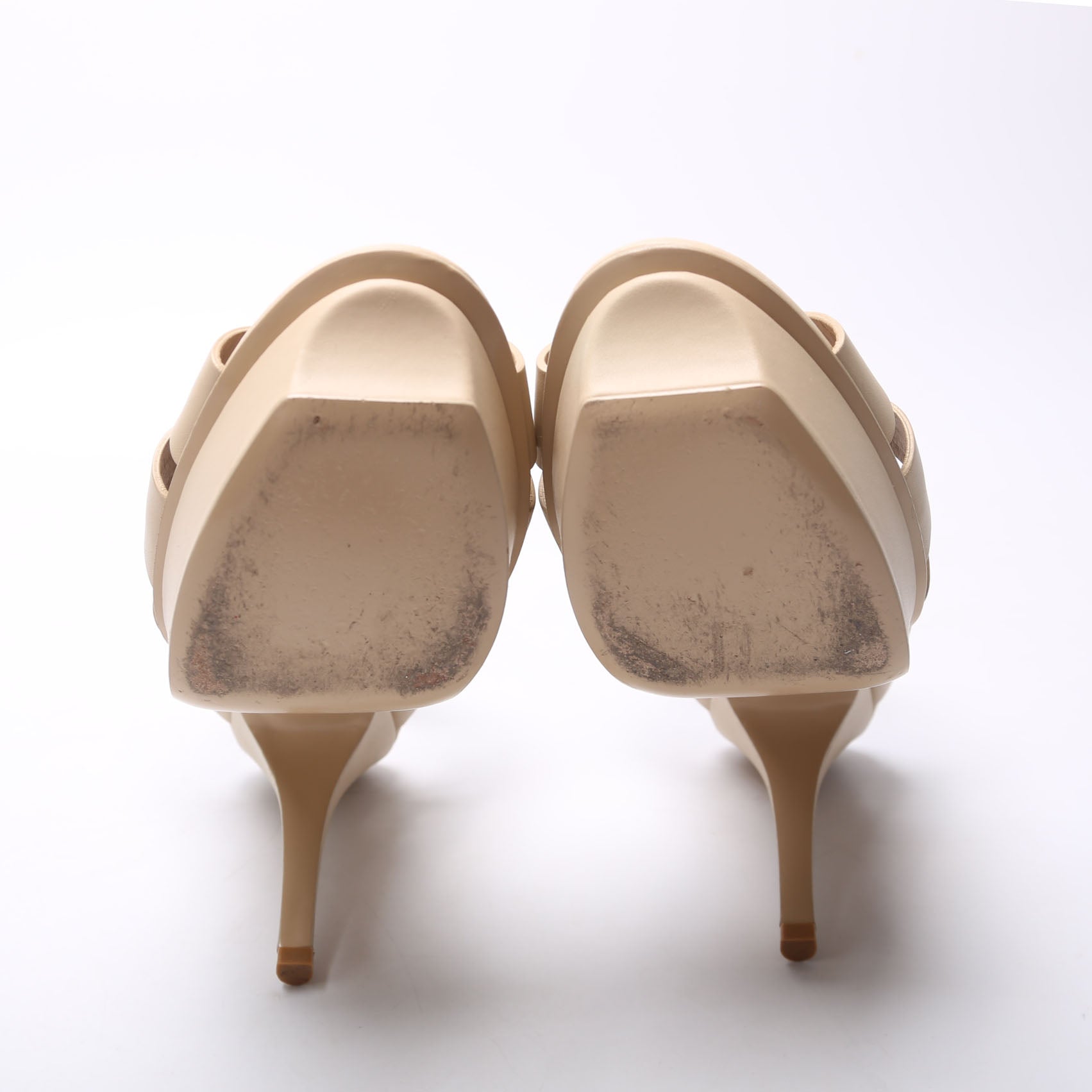Tribute Platform Sandals Size 37.5 Nude
