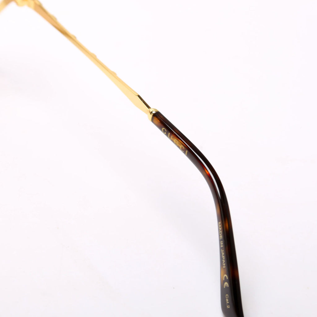 GG0595S Round Metal Frame Sunglasses Brown