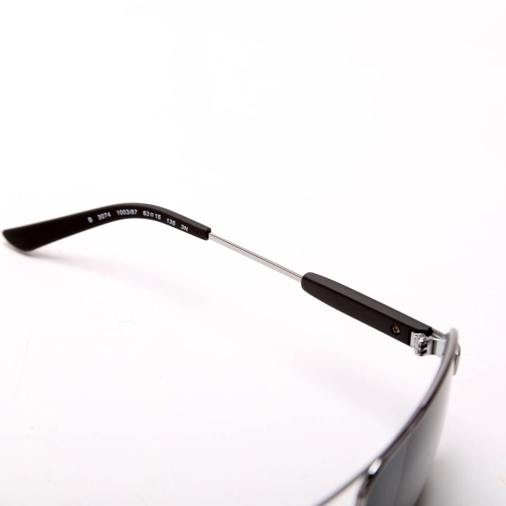 B3074 Rectangle Sunglasses Black