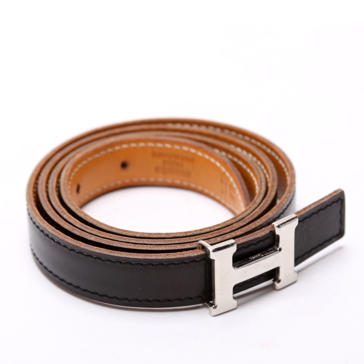Constance H Reversible Thin Belt Size 85/34 Black