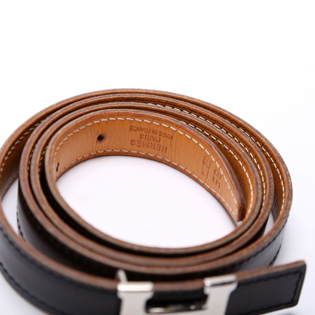 Constance H Reversible Thin Belt Size 85/34 Black