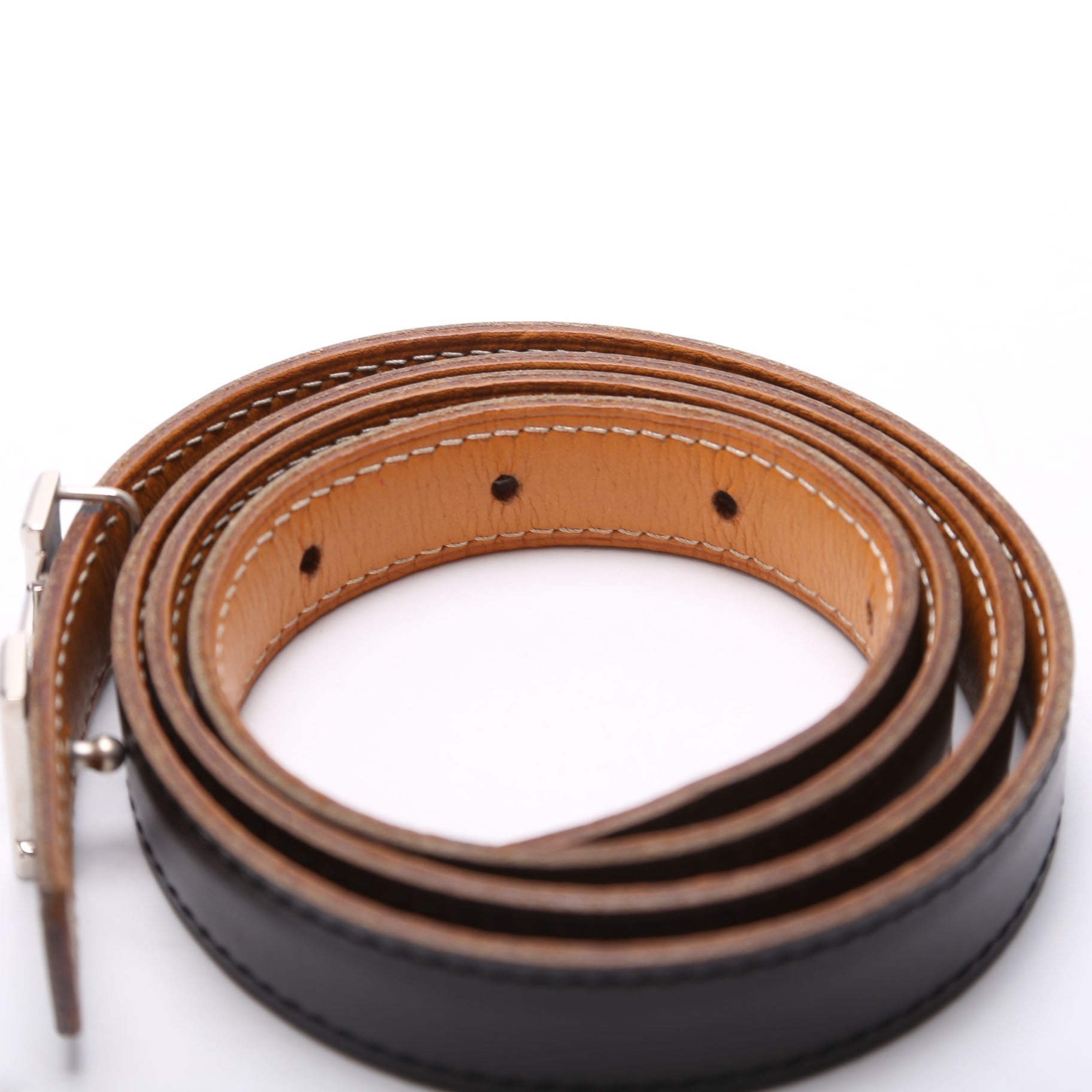 Constance H Reversible Thin Belt Size 85/34 Black