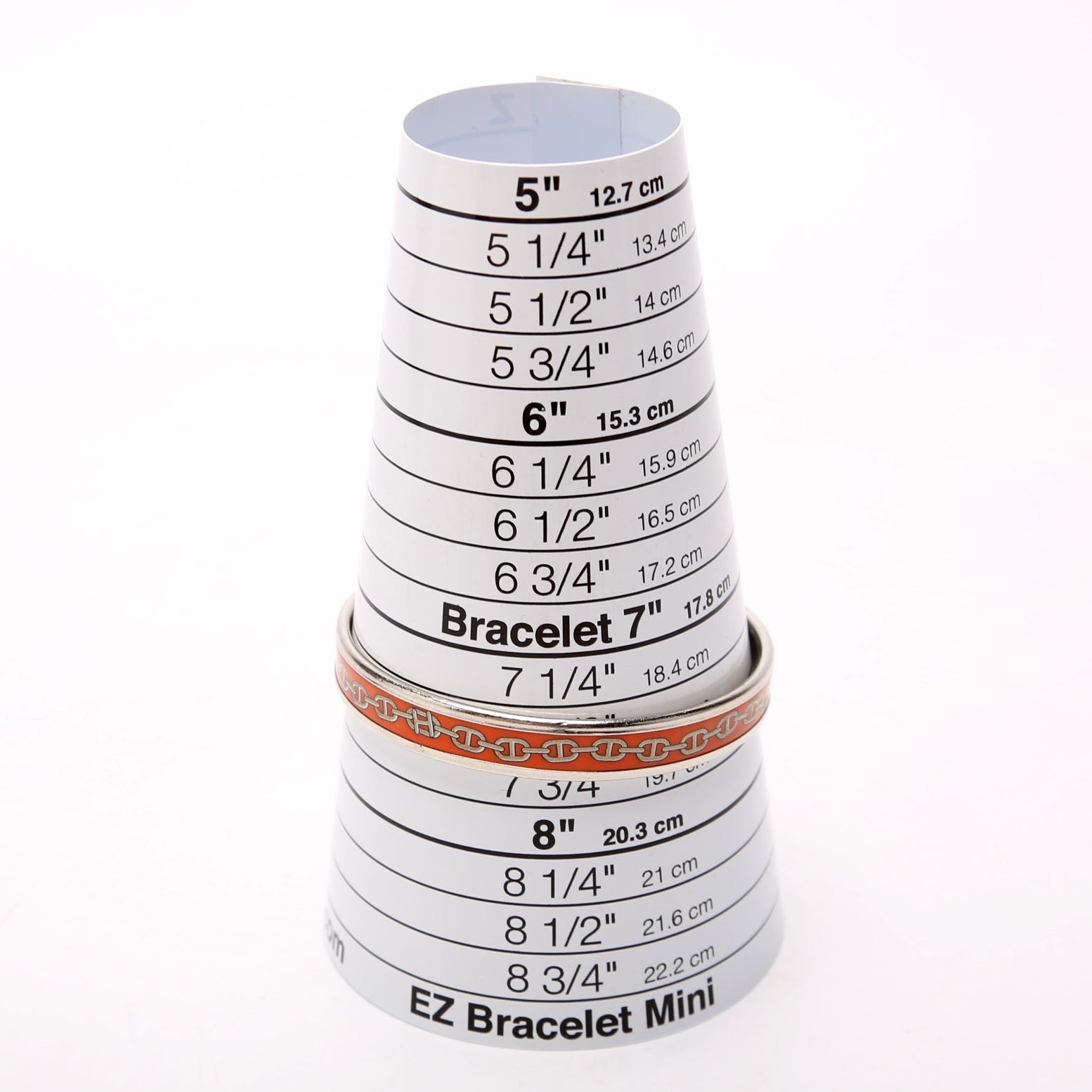 Printed Enamel Narrow Bangle Bracelet