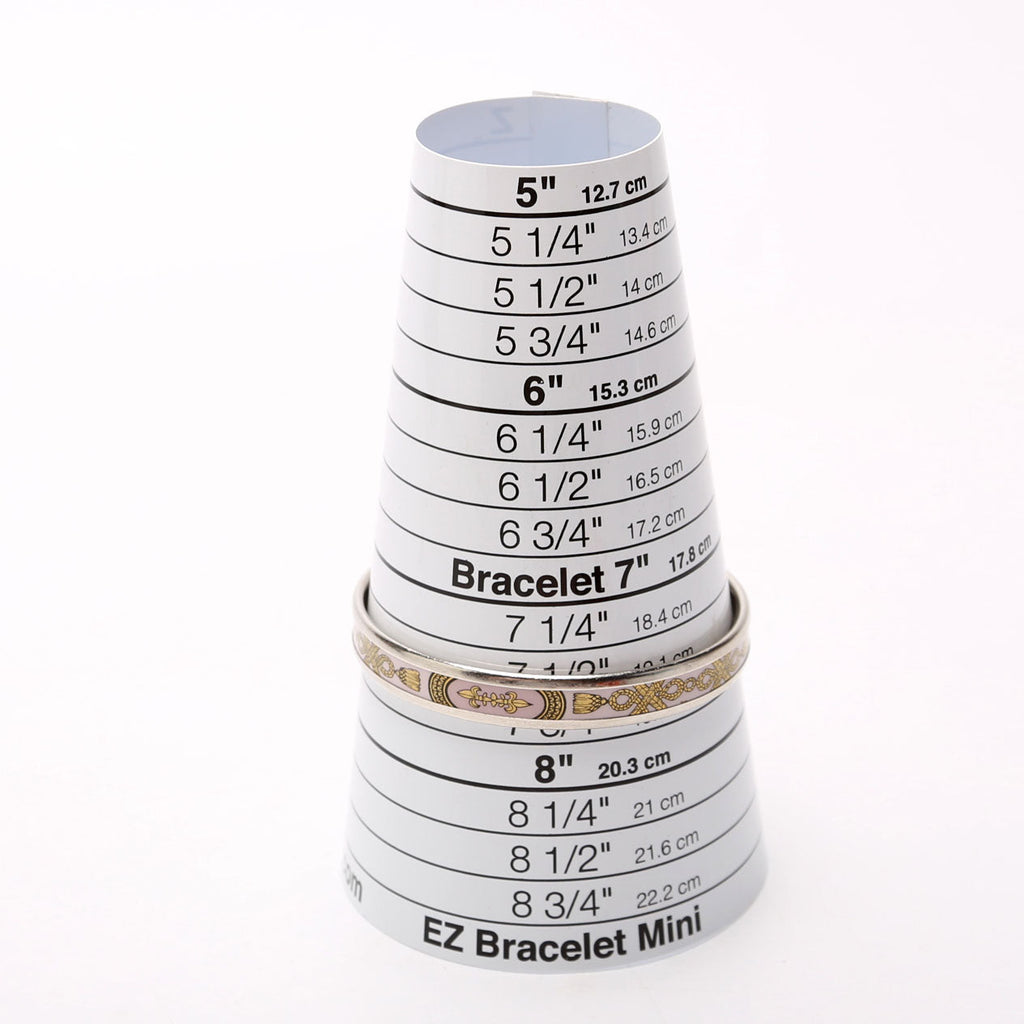 Printed Enamel Narrow Bangle Bracelet