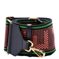 Fendi Logo Cannete Ribbon Adjustable Strap Pink
