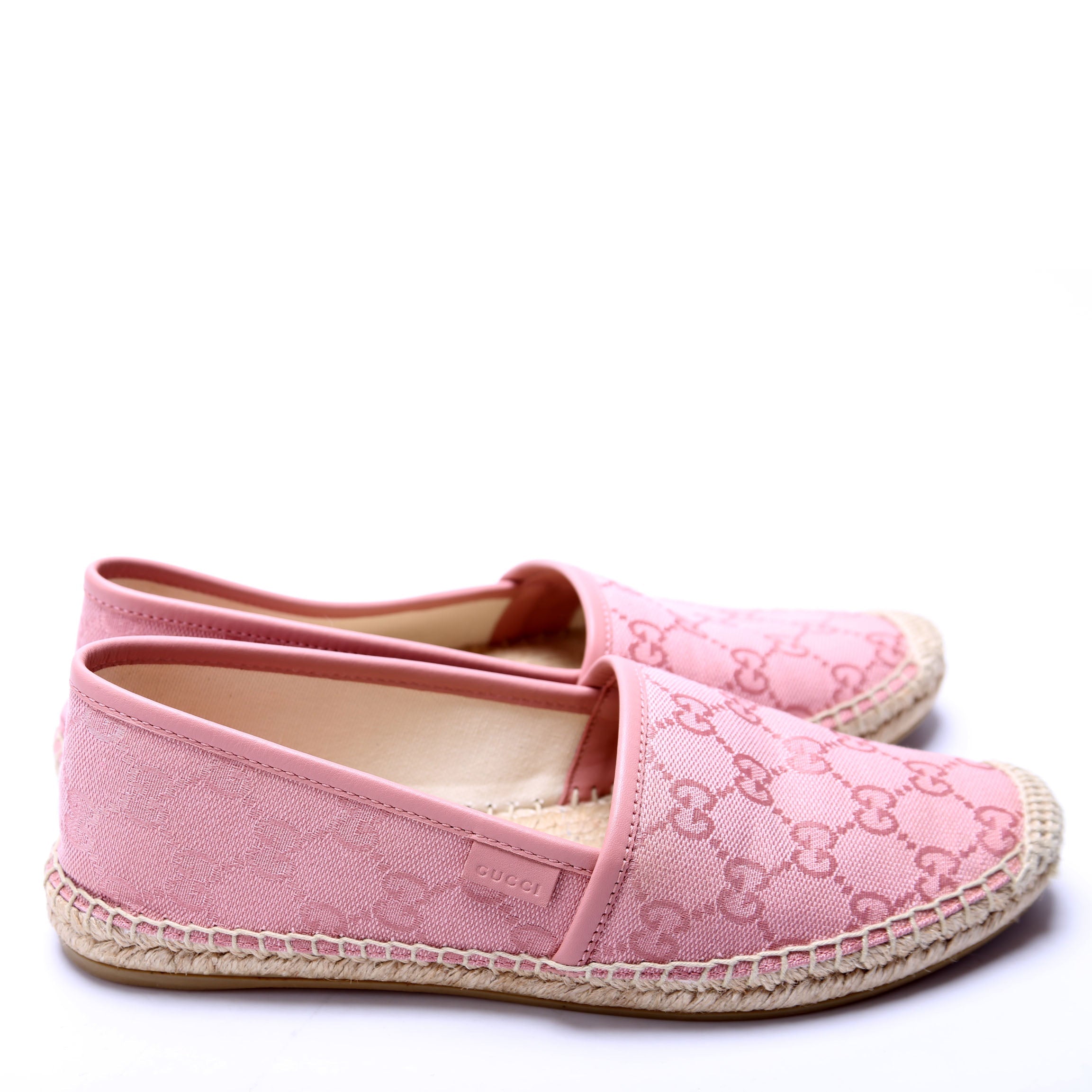 Gucci GG Espadrilles Size 37 Pink