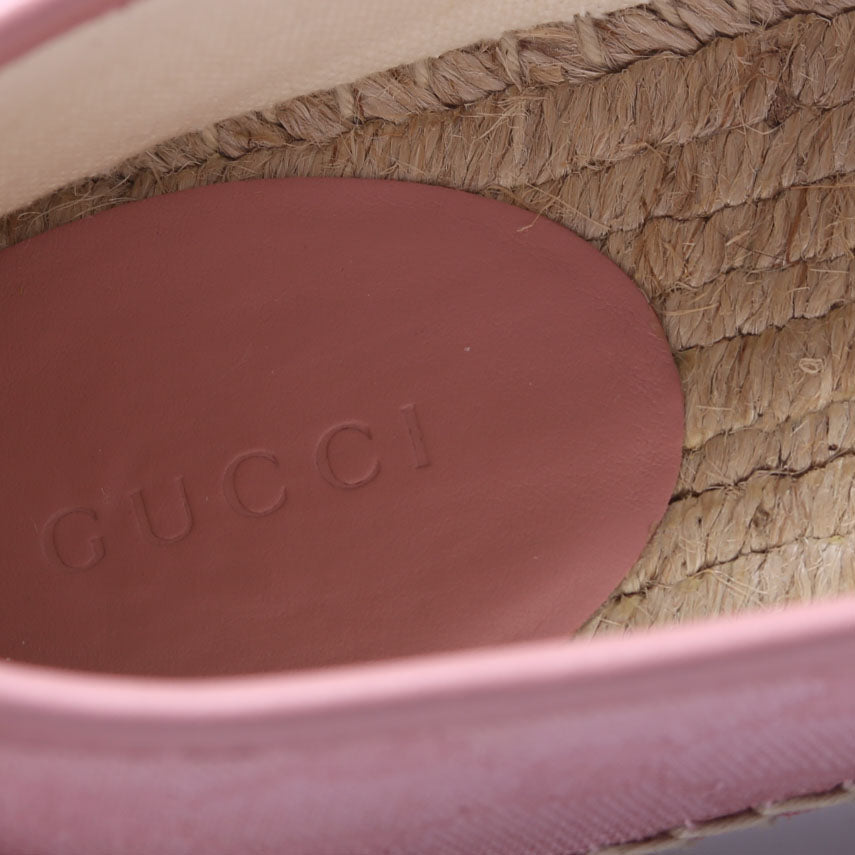 Gucci GG Espadrilles Size 37 Pink