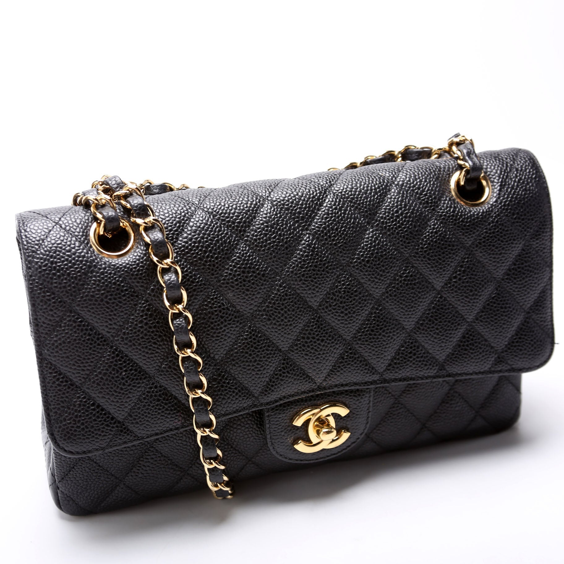 Classic Flap Medium Caviar 14-16M Black