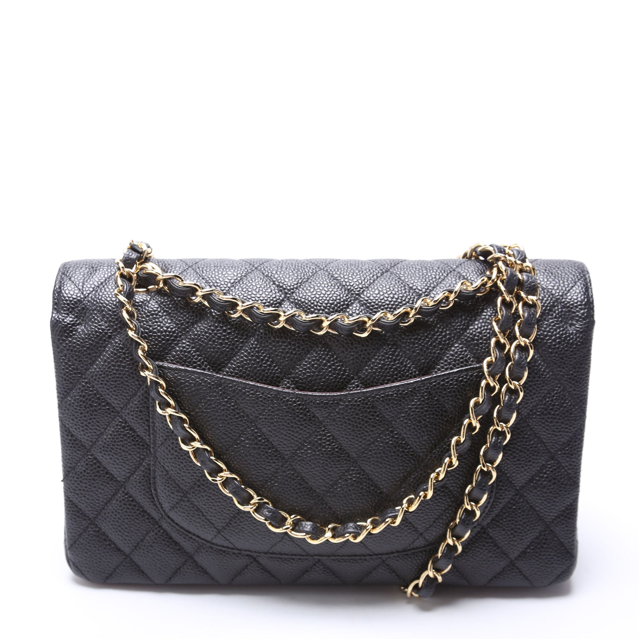 Classic Flap Medium Caviar 14-16M Black