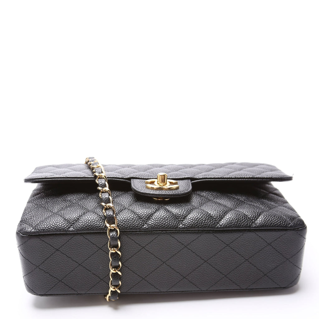 Classic Flap Medium Caviar 14-16M Black