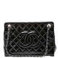 Petite Timeless CC Tote Quilted Patent 17M Blue