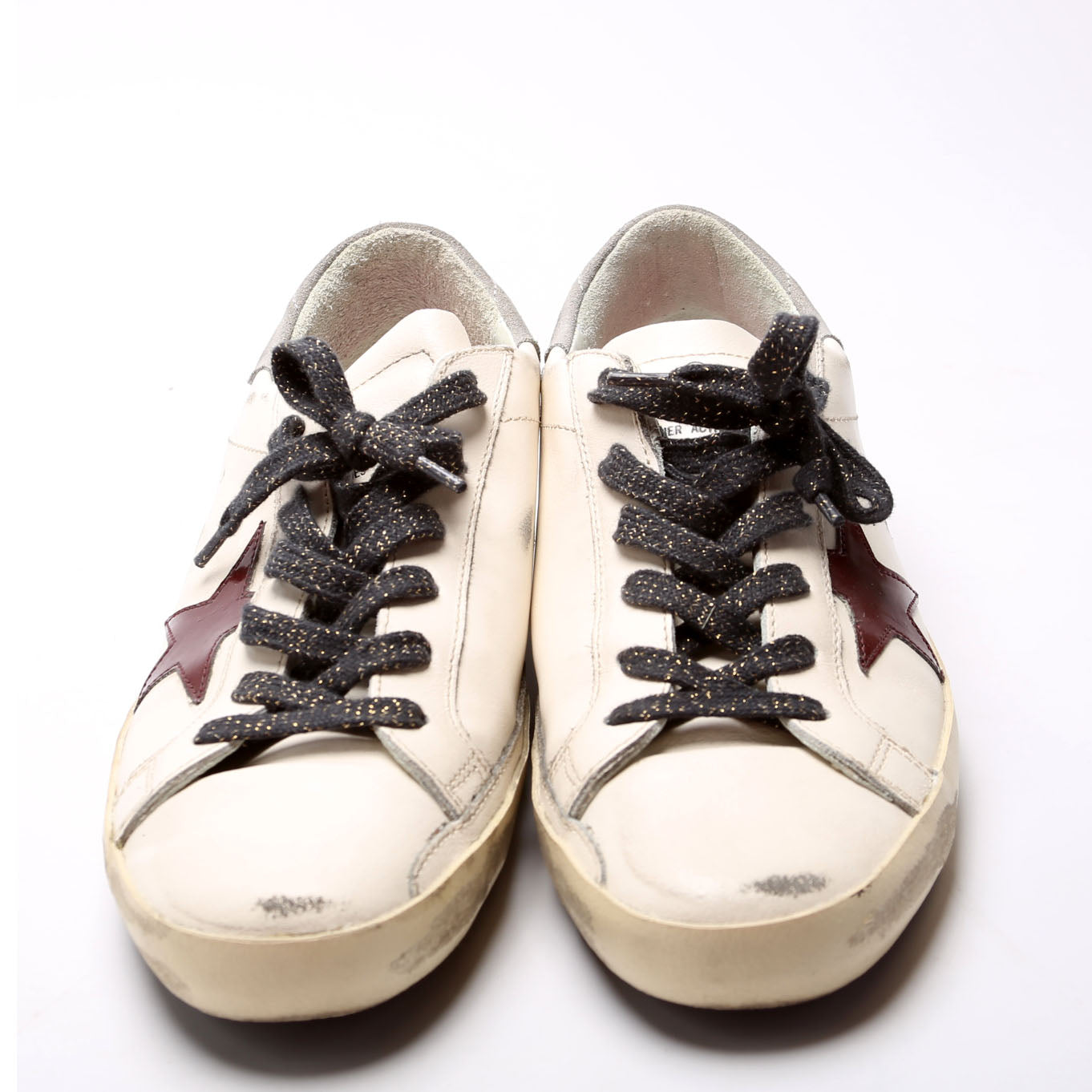 Super Star Sneakers Size 41 White/Burgundy