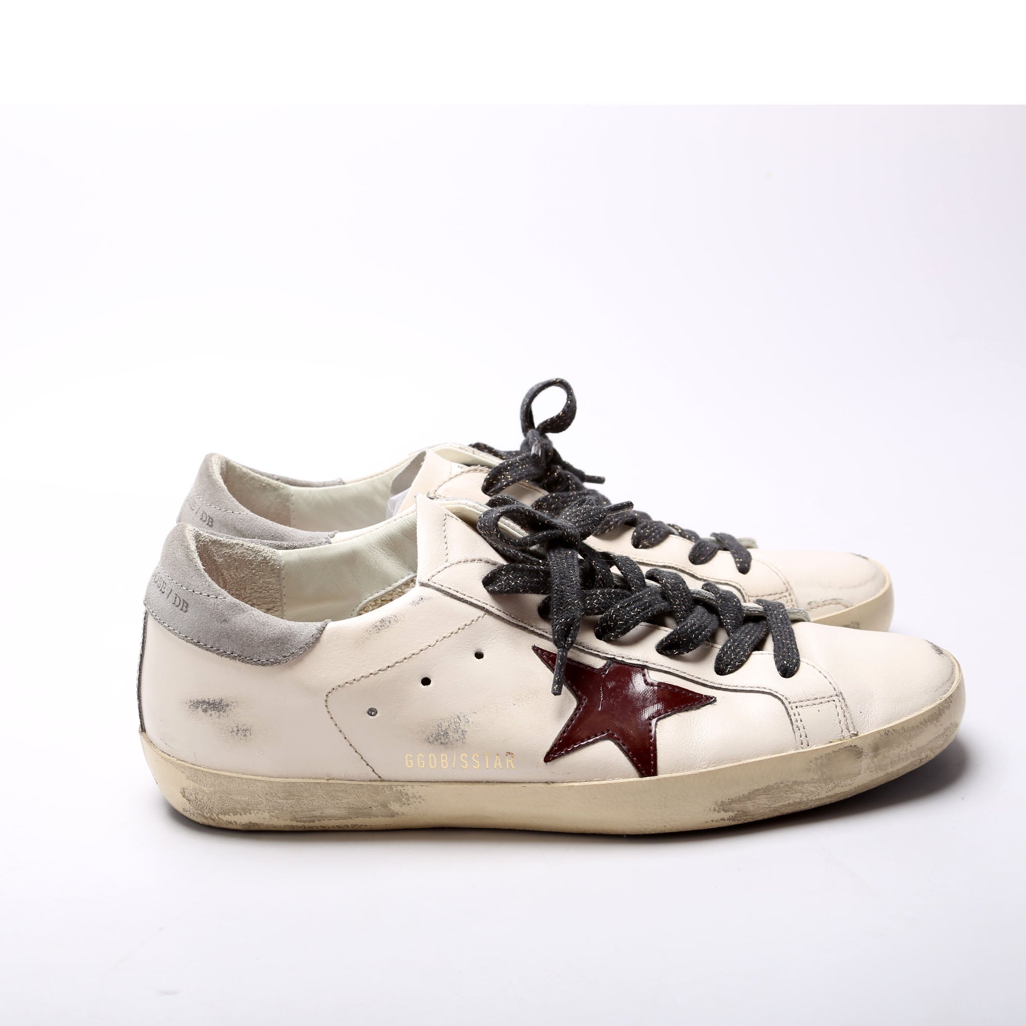 Super Star Sneakers Size 41 White/Burgundy