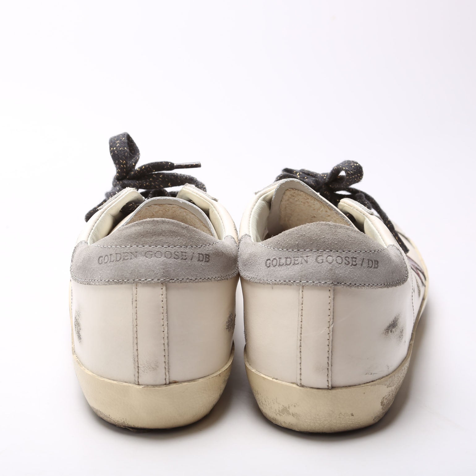 Super Star Sneakers Size 41 White/Burgundy