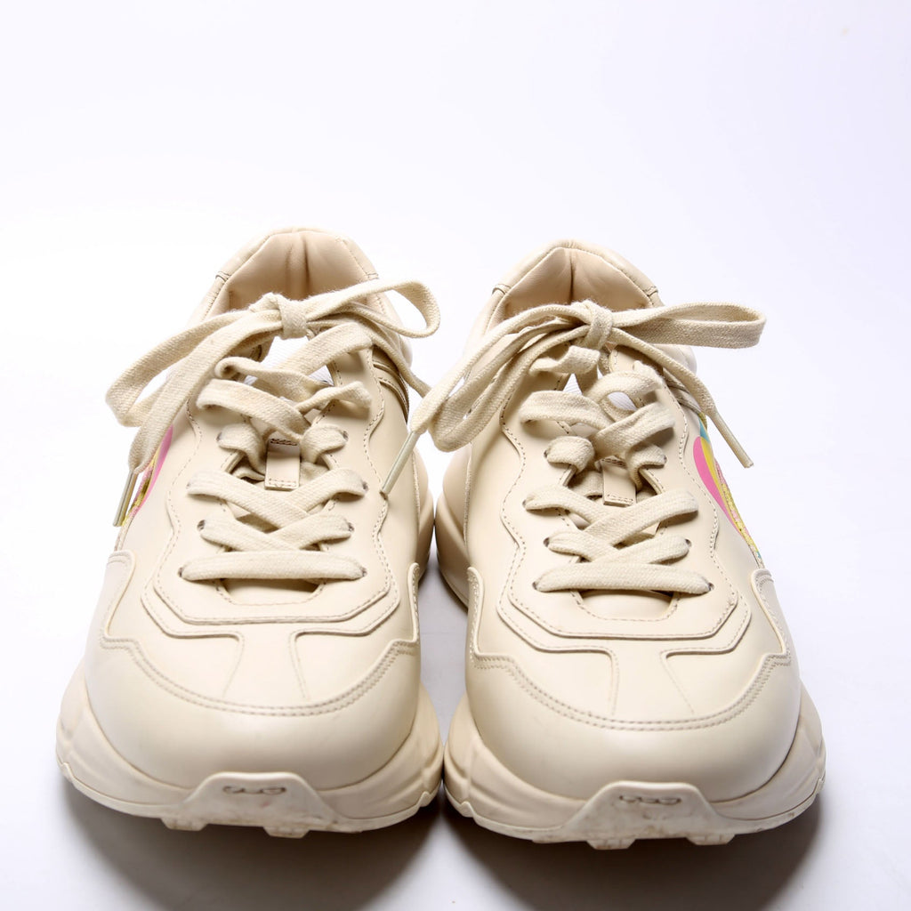 Rhyton Heart Sneakers Size 40.5 Cream