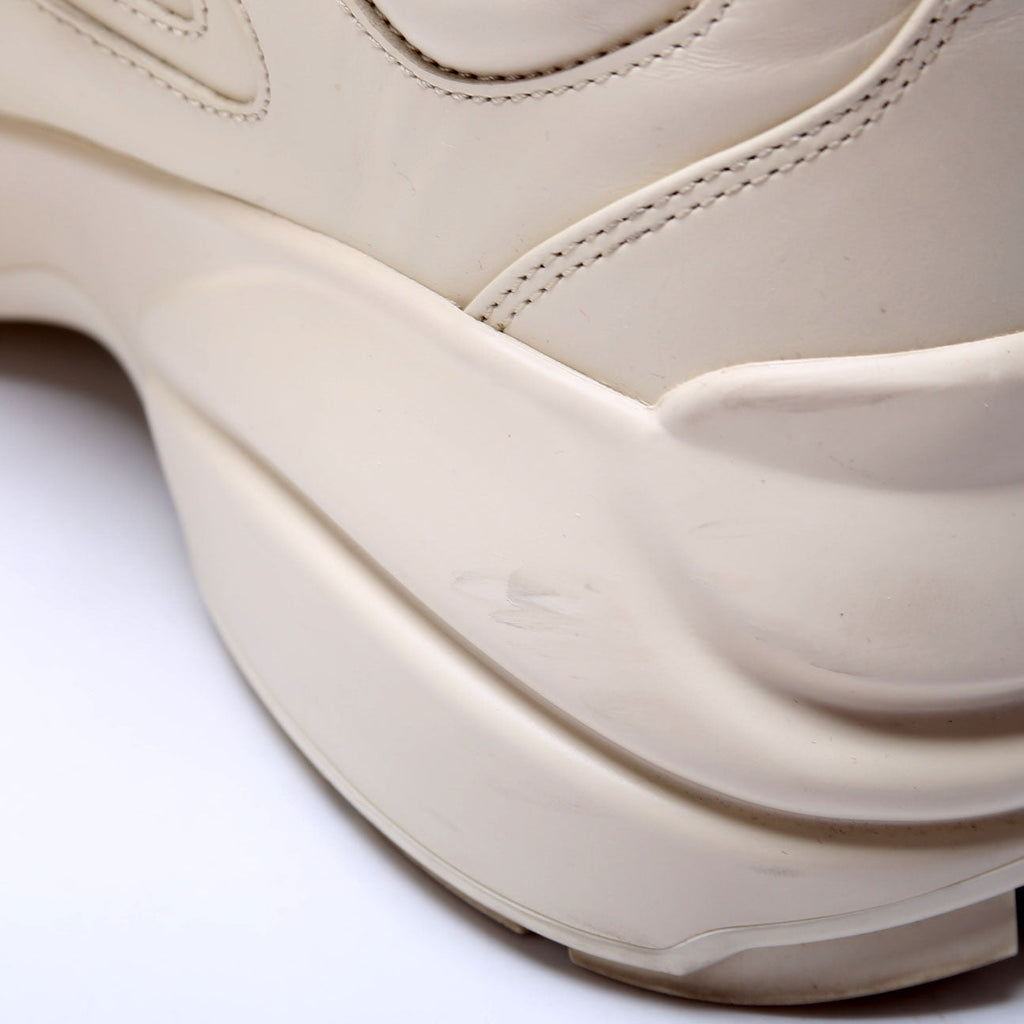 Rhyton Heart Sneakers Size 40.5 Cream