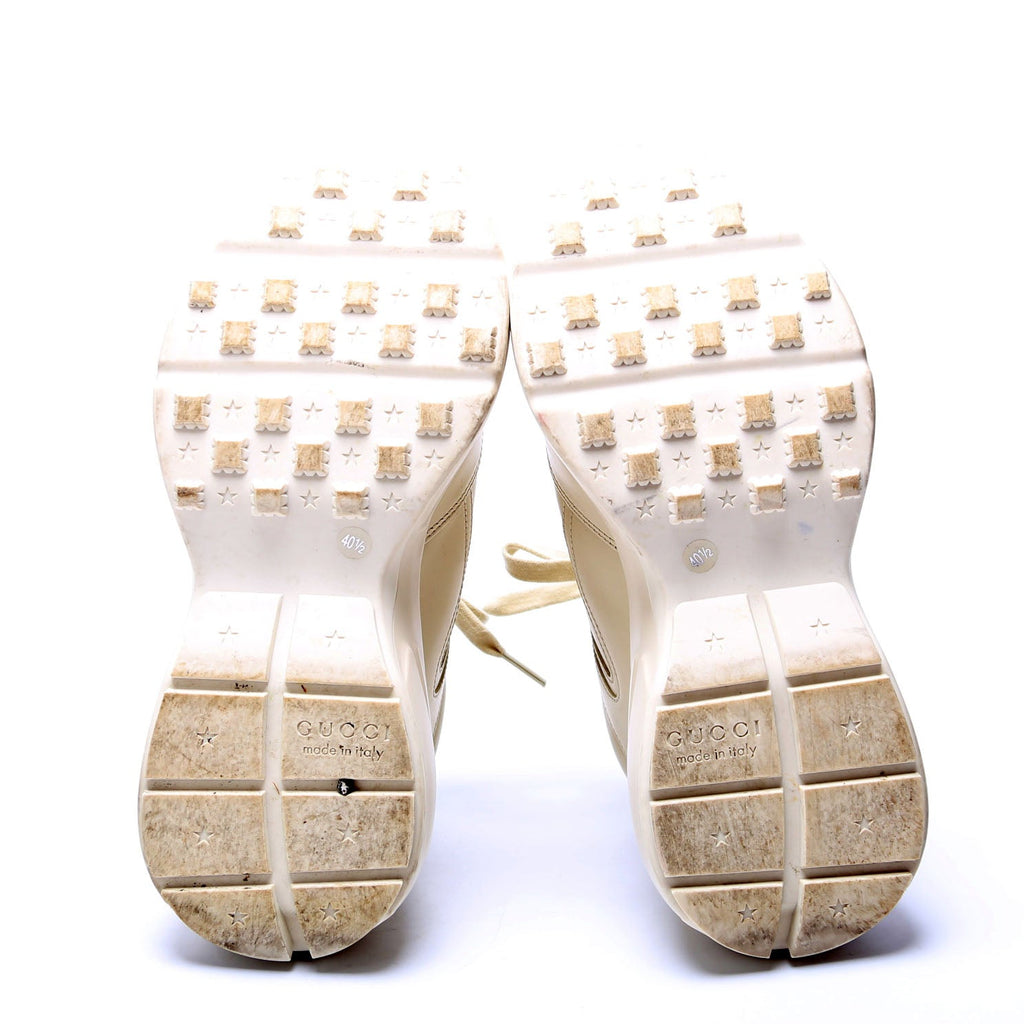Rhyton Heart Sneakers Size 40.5 Cream