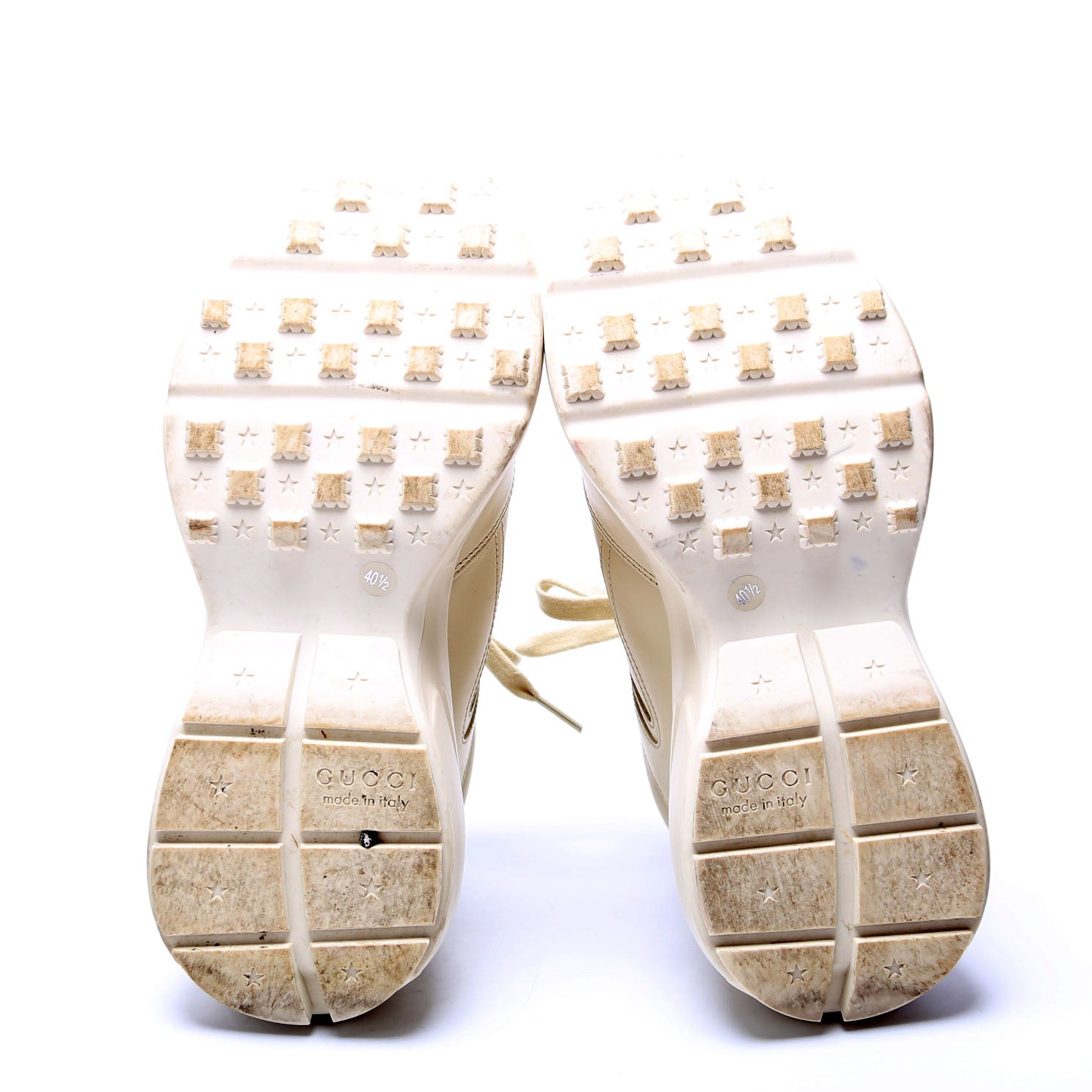 Rhyton Heart Sneakers Size 40.5 Cream
