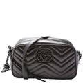 447632 Marmont Small Leather Camera Black