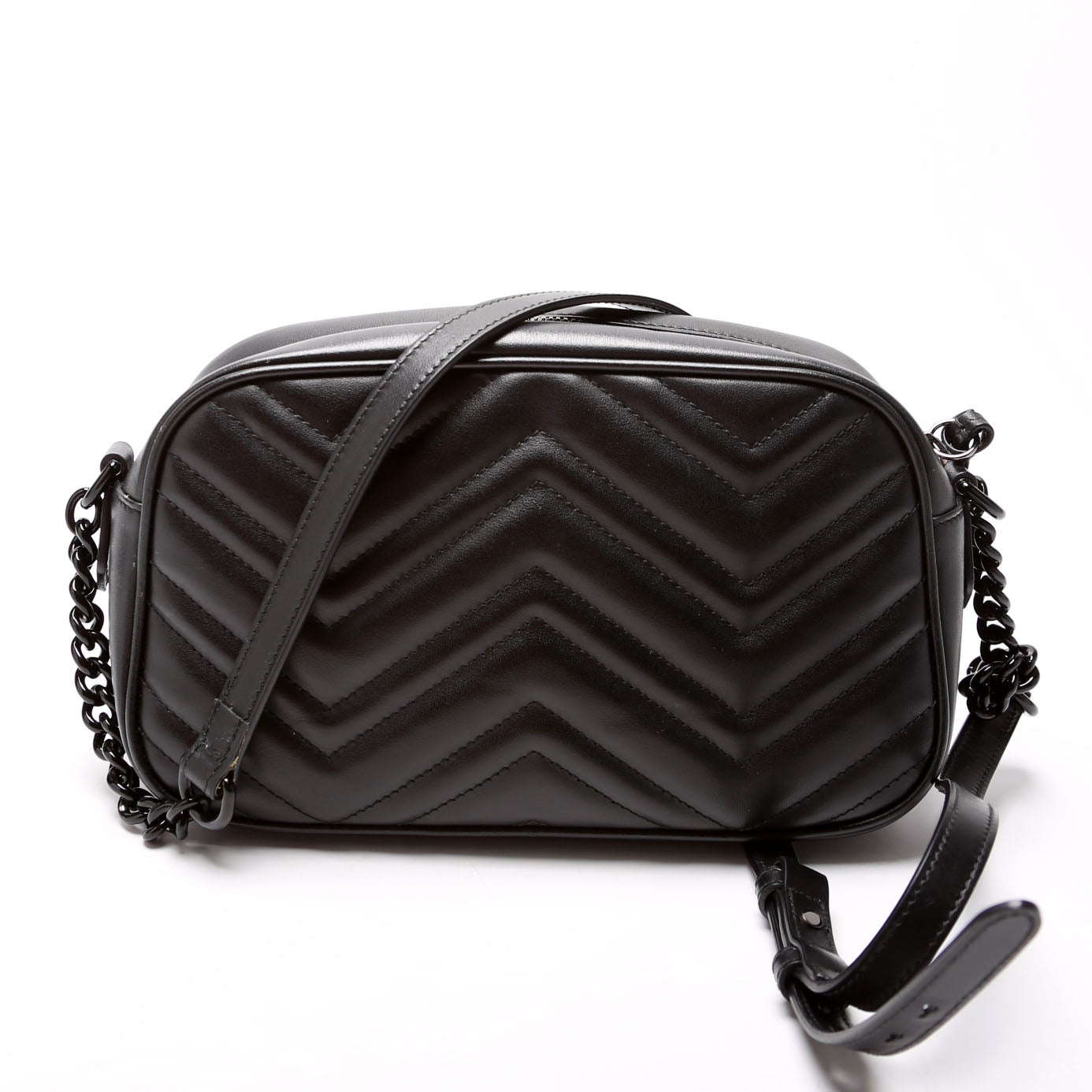 447632 Marmont Small Leather Camera Black