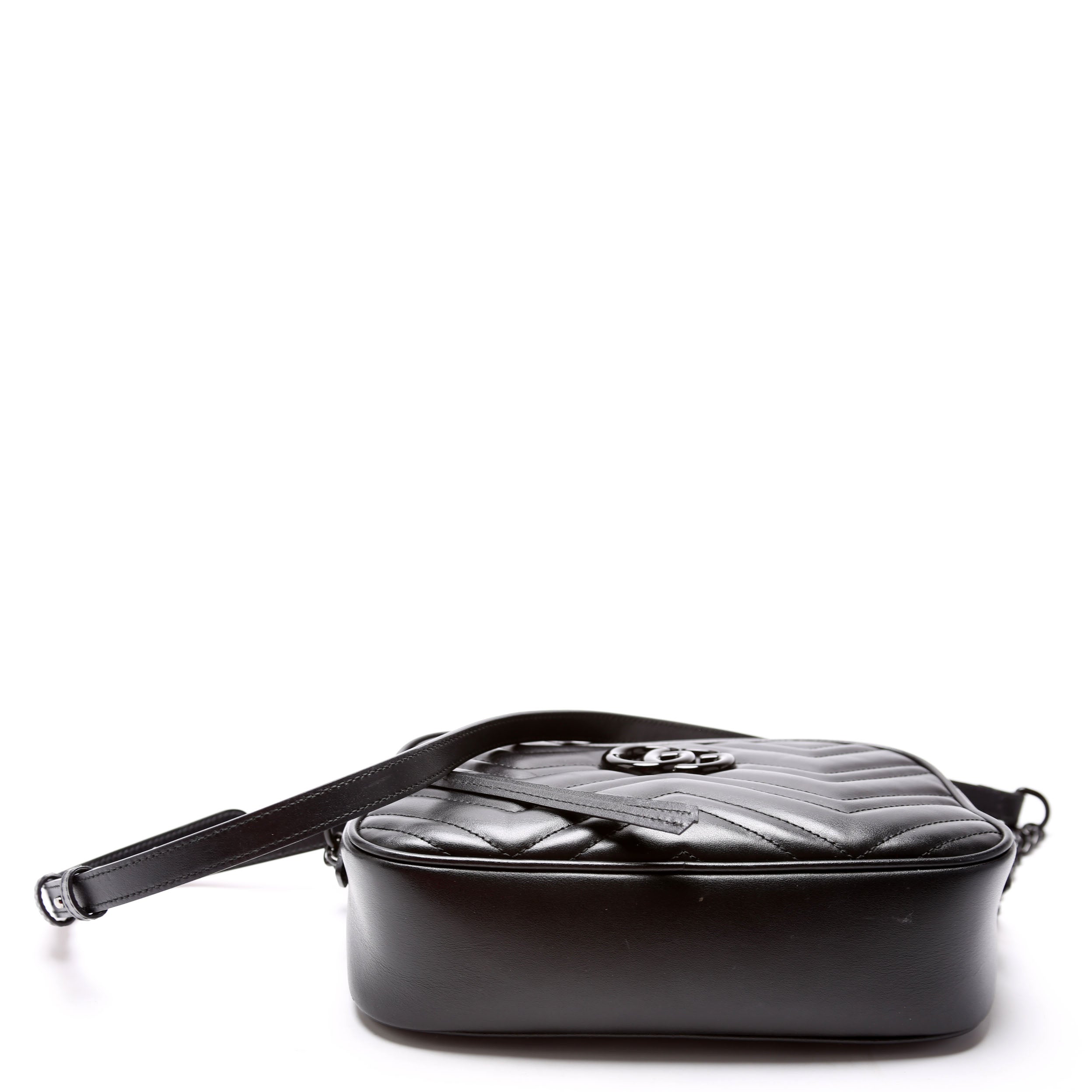 447632 Marmont Small Leather Camera Black