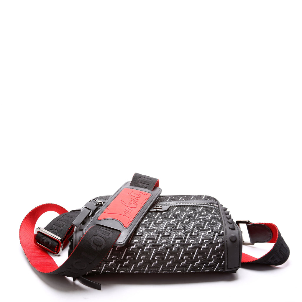 Loubitown Techno Mono Logo Shoulder Bag