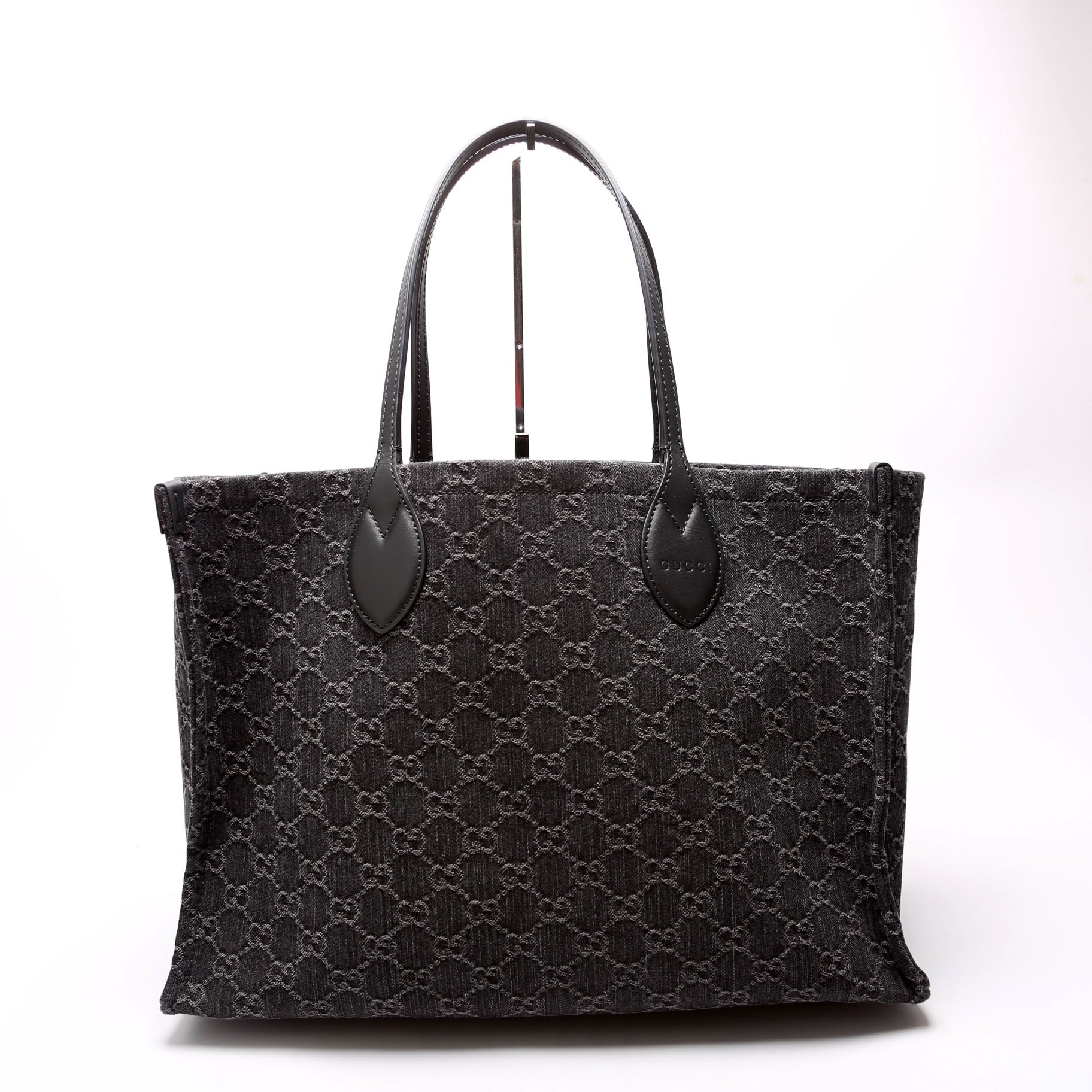 772176 Summer Tote Large Denim Black