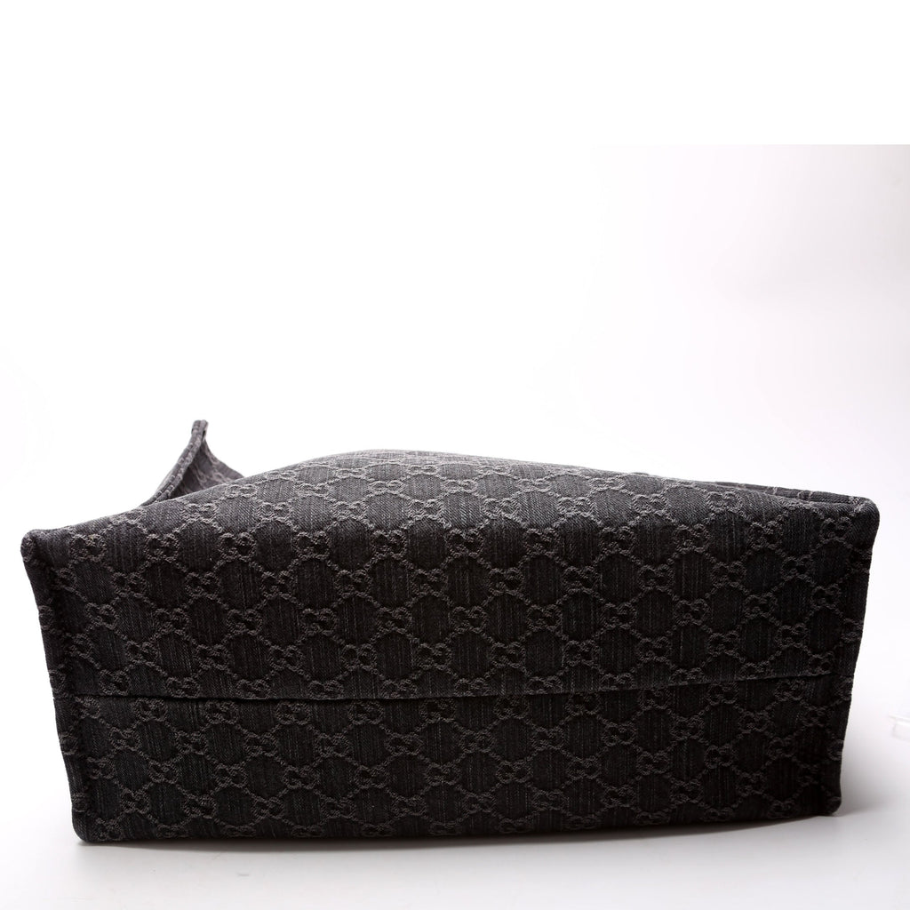 772176 Summer Tote Large Denim Black