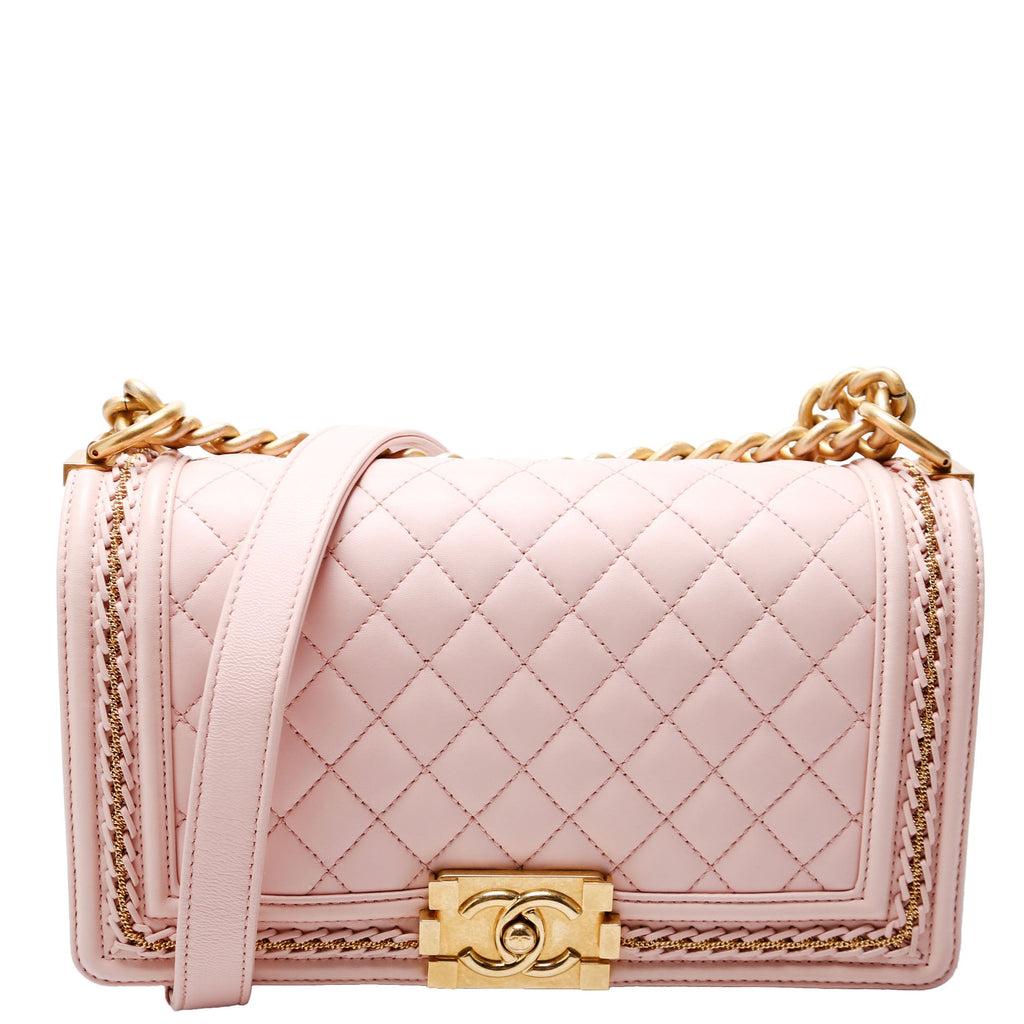 Boy Flap Medium Chain Detail 24M Pink