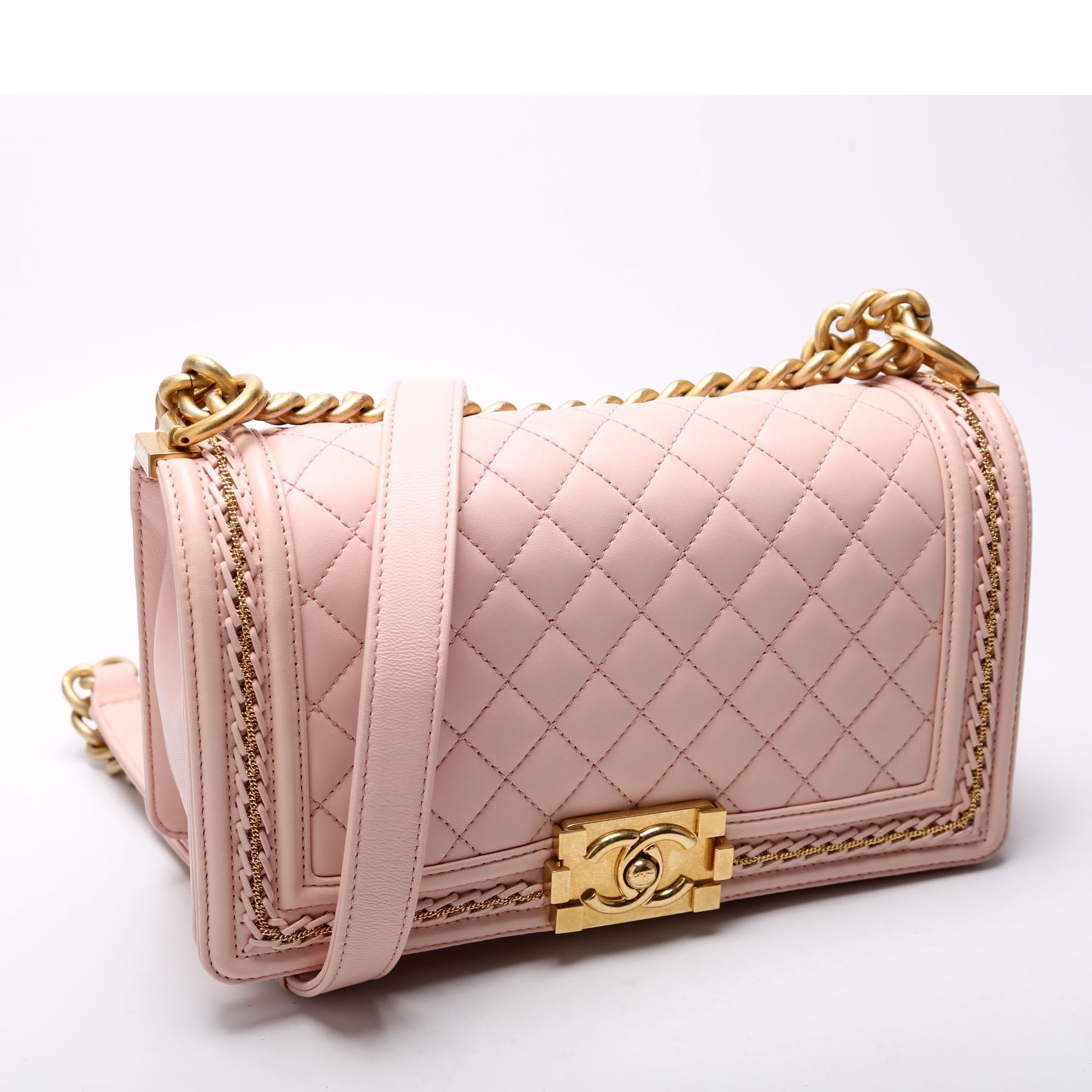 Boy Flap Medium Chain Detail 24M Pink