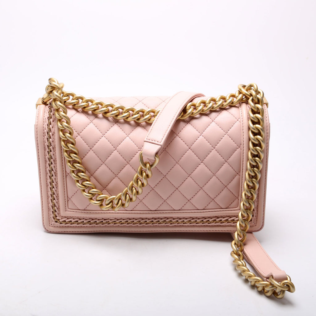Boy Flap Medium Chain Detail 24M Pink