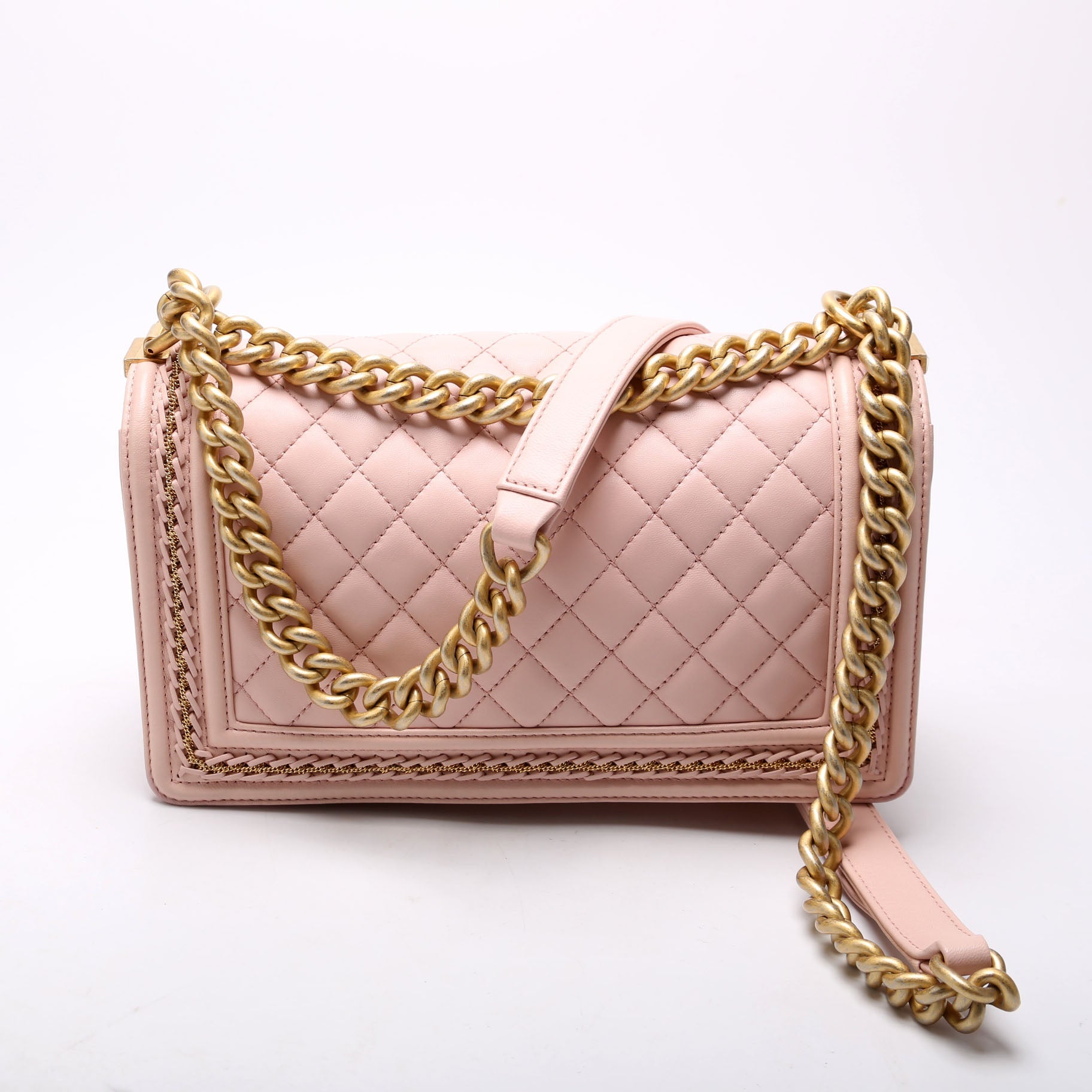 Boy Flap Medium Chain Detail 24M Pink