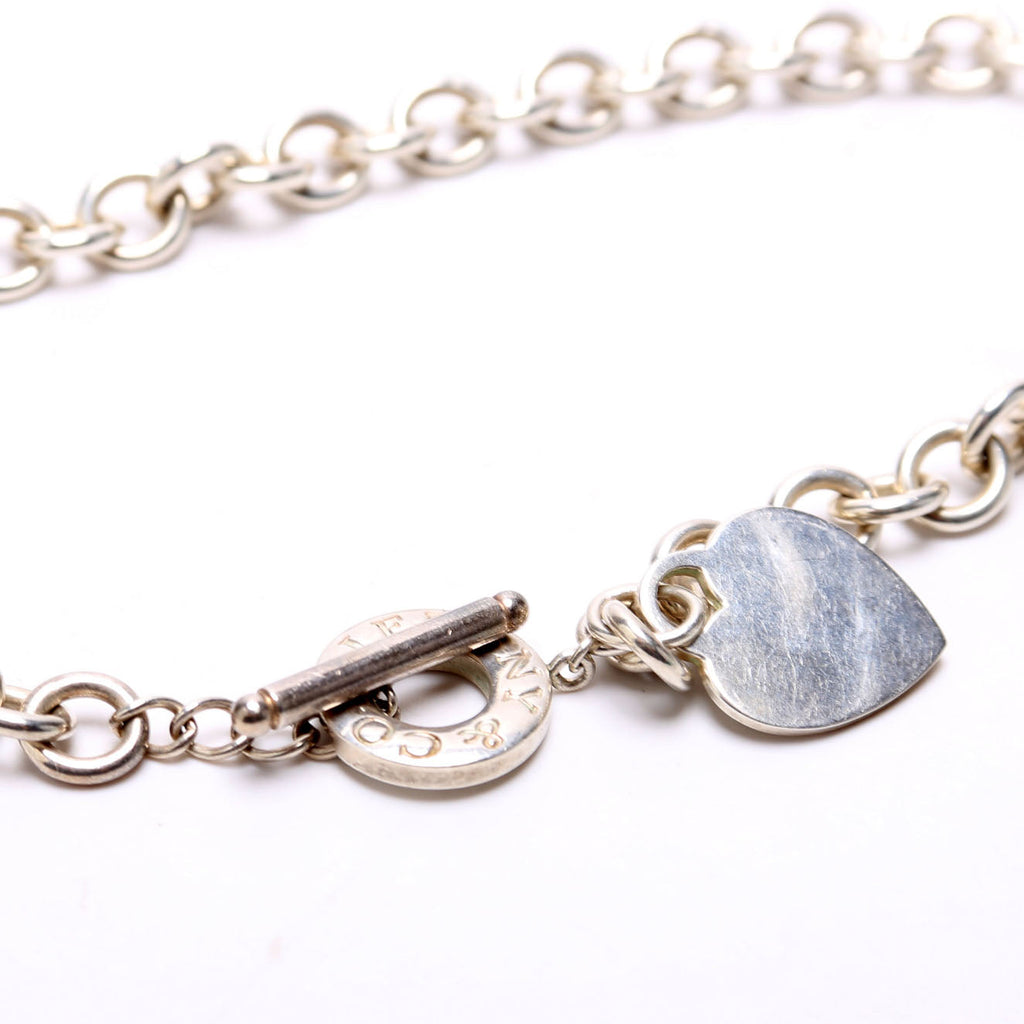Heart Toggle Choker Necklace 925