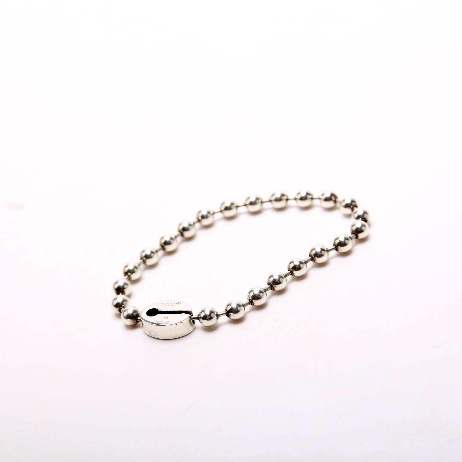 X Adidas Boule Ball Chain Bracelet Size 16 925