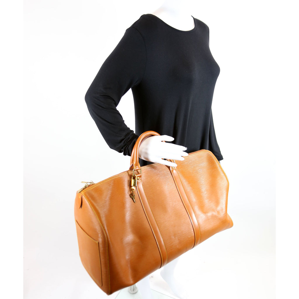 Keepall 50 Epi Cognac
