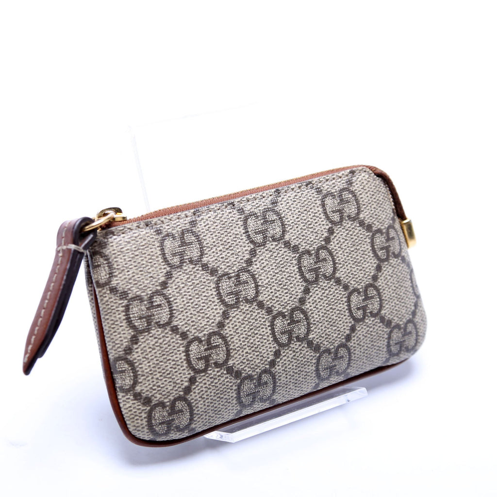 447964 GG Supreme Key Case Brown