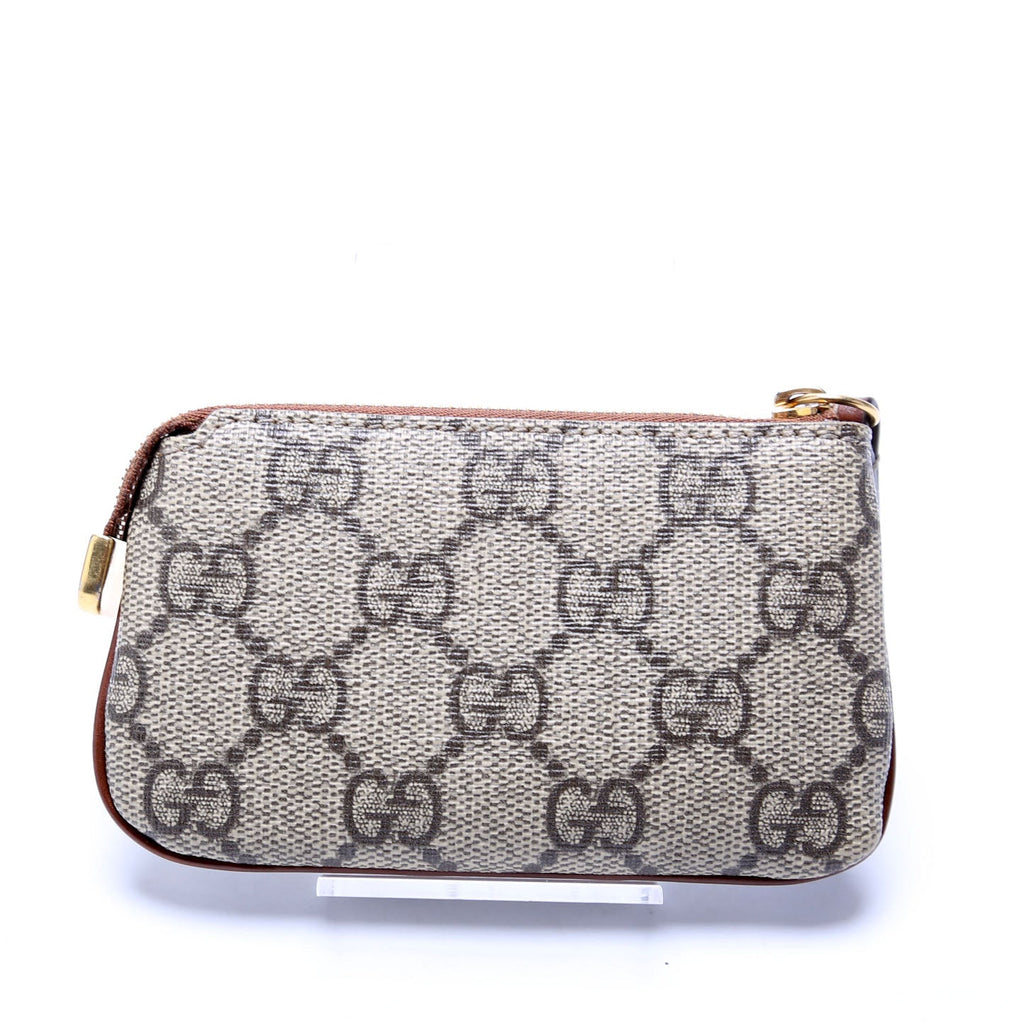 447964 GG Supreme Key Case Brown