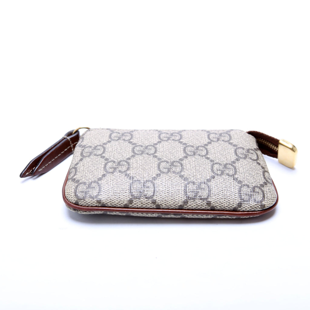 447964 GG Supreme Key Case Brown
