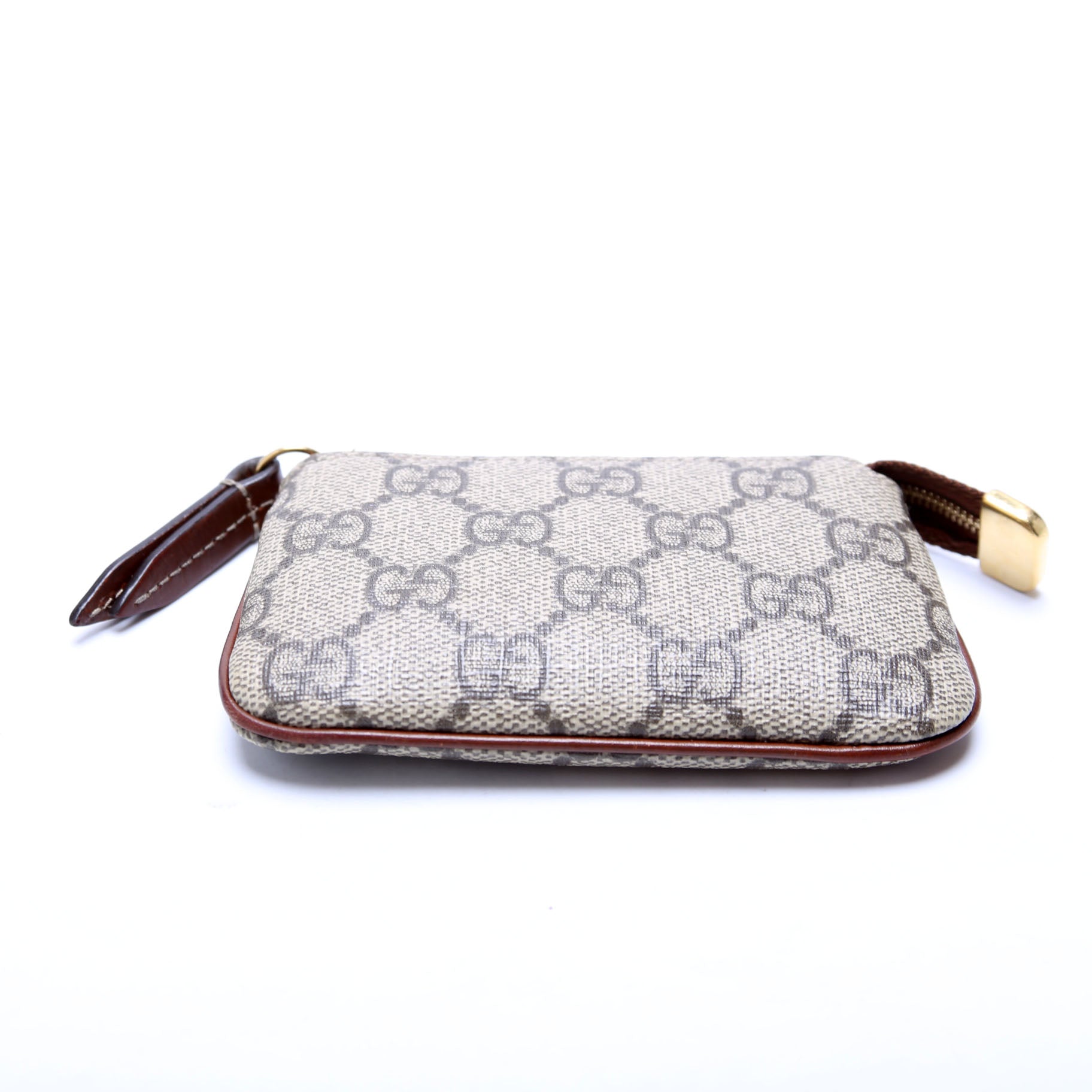 447964 GG Supreme Key Case Brown
