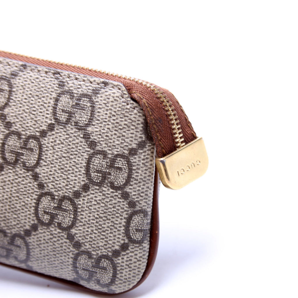 447964 GG Supreme Key Case Brown