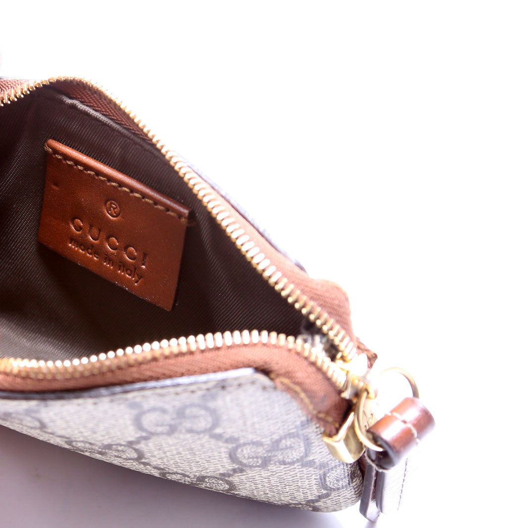 447964 GG Supreme Key Case Brown