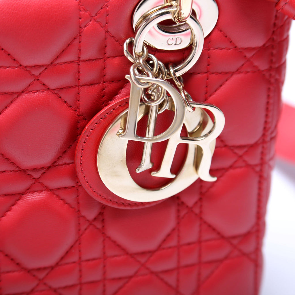 Lady Dior ABCDior Small Red