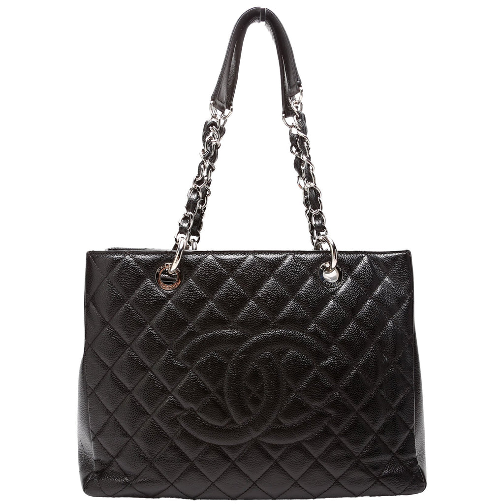 Grand Shopping Tote Caviar Black