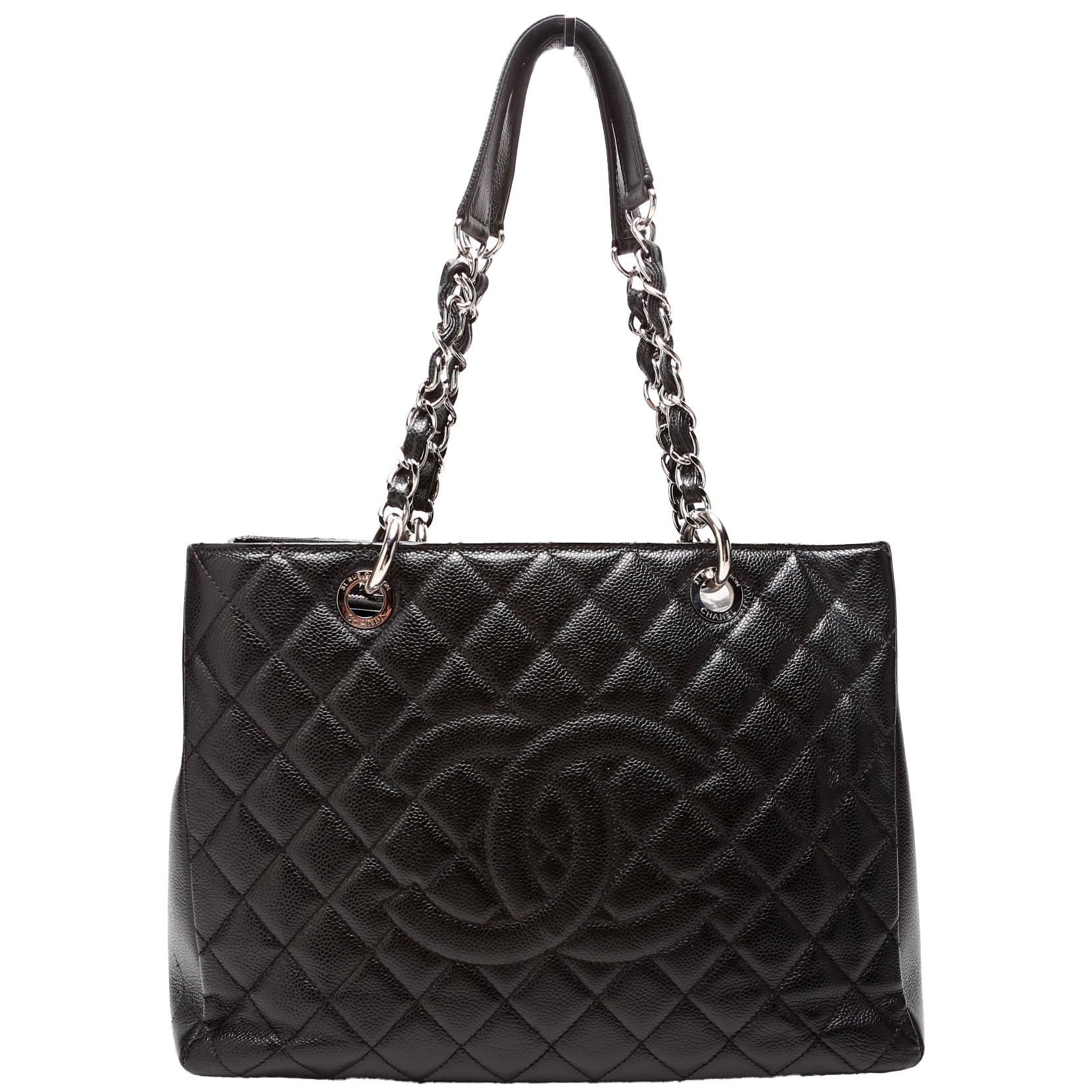 Grand Shopping Tote Caviar Black